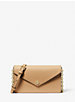 Small Saffiano Leather Envelope Crossbody Bag image number 0