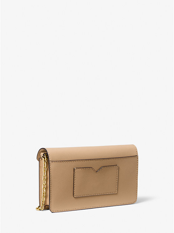 Small Saffiano Leather Envelope Crossbody Bag image number 2