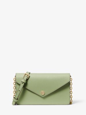 Green Mk Envelope Wallet Michael Kors Greenwich Medium Envelope