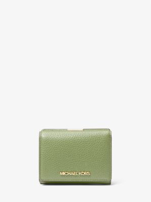 Michael Kors Jet Set Travel buy Medium Pebbled Leather Trifold Wallet