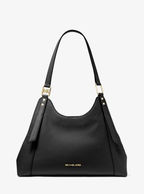 Michael Kors Black Perforated Leather Mercer Tote Michael Kors