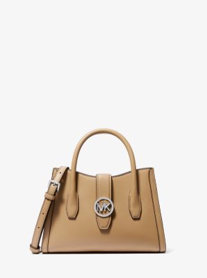 Michael Kors Mercer Small Logo Belted Satchel Brown One Size, Google  Shopping