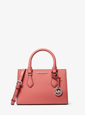 Michael Kors Charlotte Large Leather 3-in-1 Tote Crossbody Handbag Tea Rose  Pink