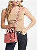 Sheila Small Faux Saffiano Leather Satchel image number 2