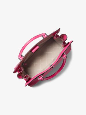 Sac à main Hamilton de taille moyenne en cuir in PITAYA | Michael Kors