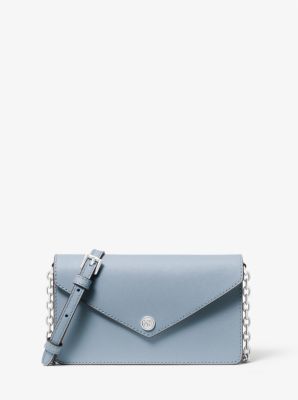 Small Saffiano Leather Envelope Crossbody Bag image number 0