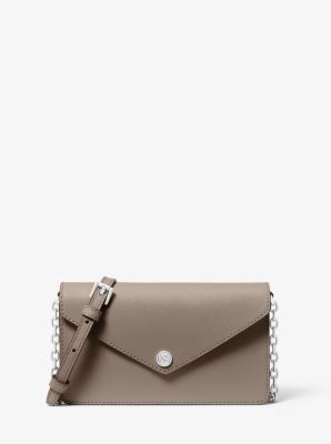 Small Saffiano Leather Envelope Crossbody Bag image number 0