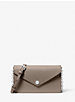 Petit sac à bandoulière enveloppe en cuir Saffiano image number 0