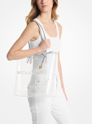 The Michael Large Clear Vinyl Tote Bag image number 2