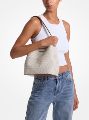 Pratt Medium Signature Logo Shoulder Bag