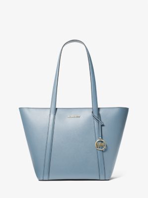 MICHAEL KORS BLUE LARGE VOYAGER TOTE LIKE offers NEW