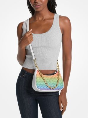 Cora Medium Rainbow Logo Shoulder Bag image number 2