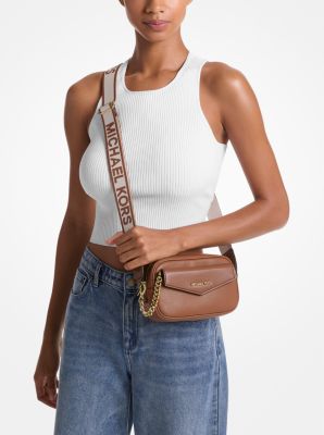 Maisie Small Pebbled Leather 2-in-1 Camera Bag in LUGGAGE | Michael Kors