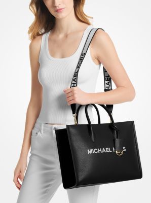 Mirella Medium Pebbled Leather Tote Bag Michael Kors