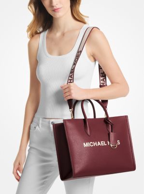 Sac fourre-tout Mirella de taille moyenne en cuir grainé