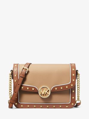 Michael kors sale studded shoulder bag