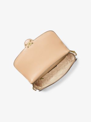 Leida Medium Metallic Signature Logo Shoulder Bag image number 1