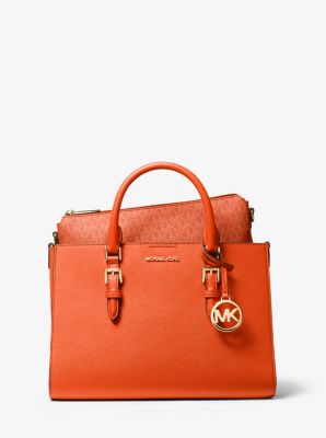 Charlotte Medium Saffiano Leather 2-in-1 Tote Bag
