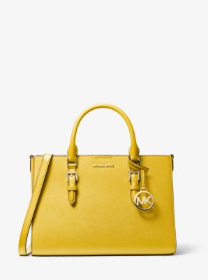 Sac fourre-tout 2 en 1 Charlotte de taille moyenne en cuir Saffiano