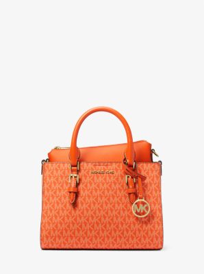 Charlotte Small 2-in-1 Signature Logo Satchel