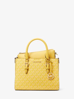Charlotte Small 2-in-1 Signature Logo Satchel image number 3