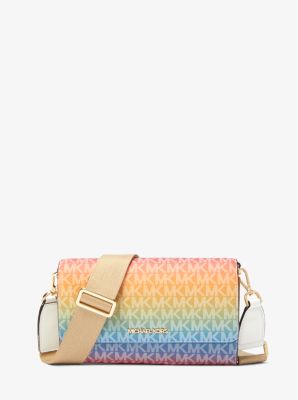 Jet Set Large Rainbow Logo Crossbody Bag Michael Kors Canada