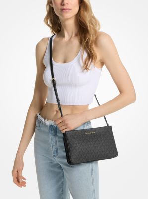 Jet Set Large Signature Logo Crossbody Bag