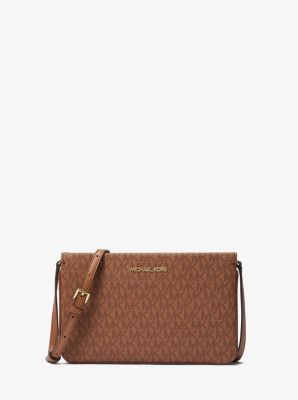 Jet Set Large Signature Logo Crossbody Bag