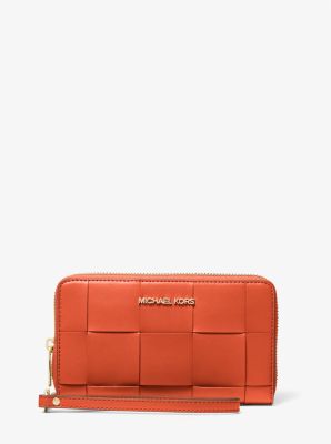 Michael Kors Large Woven Smartphone Wristlet
