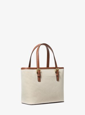 Michael kors jet set canvas clearance tote