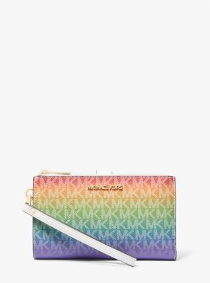 Jet Set Large Rainbow Logo Smartphone Wallet Michael Kors Canada