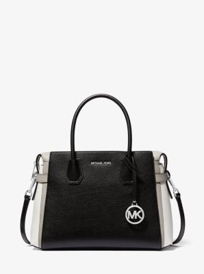 Mercer Medium Color Block Belted Satchel Michael Kors