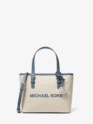 Jet Set Travel Extra Small Canvas Top Zip Tote Bag Michael Kors