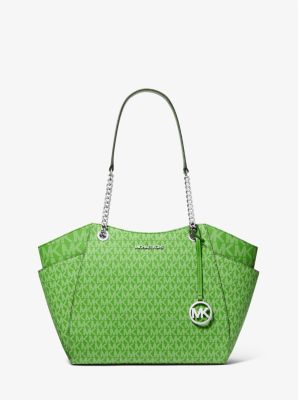 Jet Set Large Signature Logo Shoulder Bag