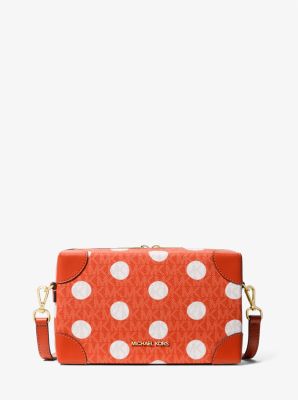 Jeanie Small Polka Dot Signature Logo Trunk Crossbody Bag image number 0