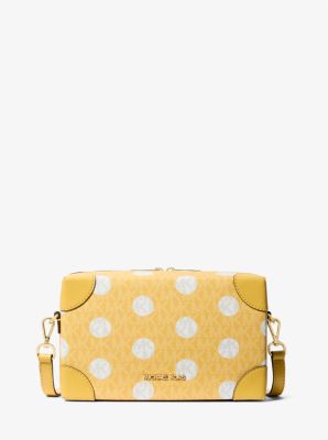 Michael Kors Jeanie Small Polka Dot Signature Logo Trunk Crossbody Bag