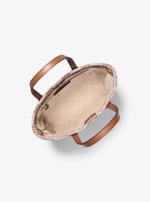 Vincent Small Logo Jacquard Convertible Tote Bag with Card Case