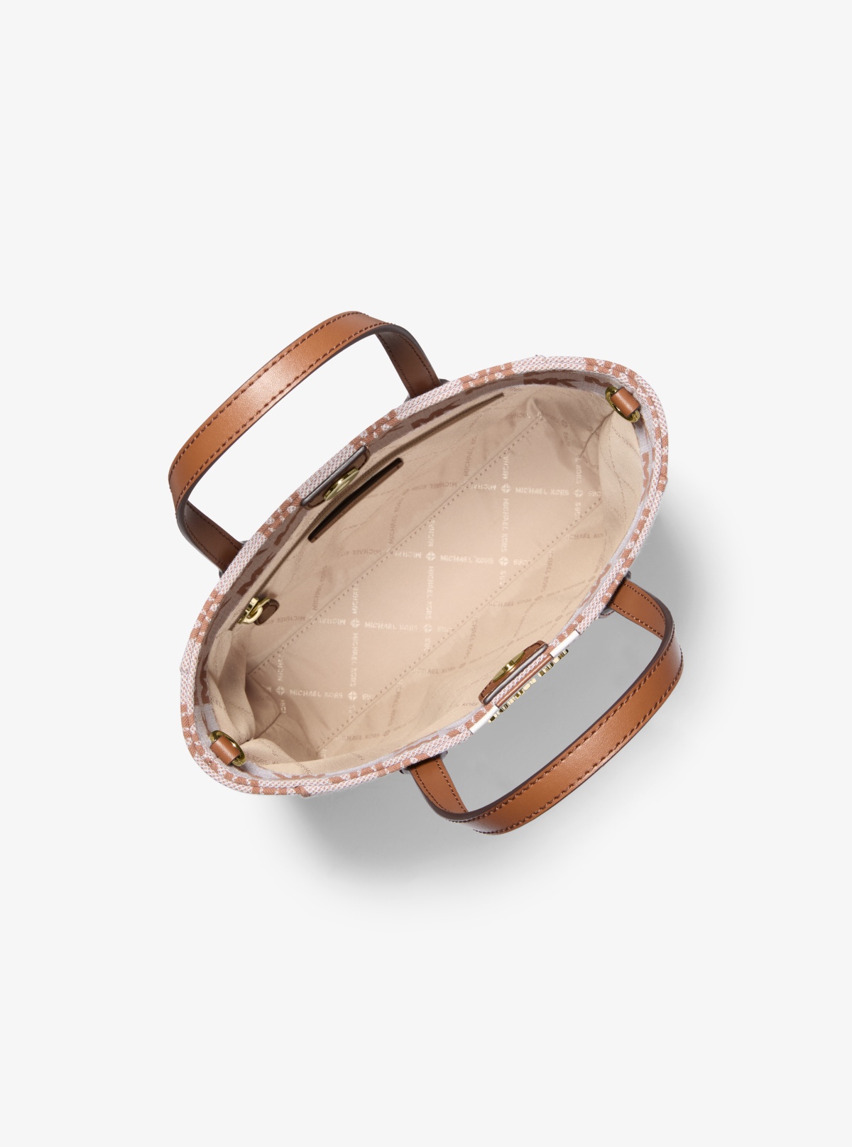 Vincent Small Logo Jacquard Convertible Tote Bag with Card Case 多视角