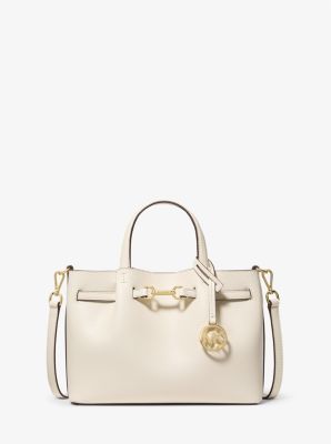 Michael Kors Carson Small Pebbled Leather Satchel In Brown
