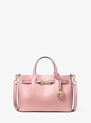 Carson Small Pebbled Leather Satchel
