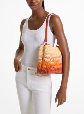 Pratt Medium Ombré Straw Shoulder Bag