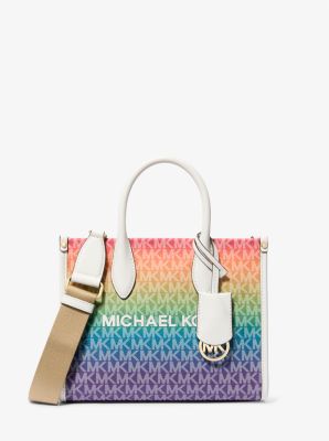 Bandolera Mirella pequeña de arcoíris con logotipo exclusivo