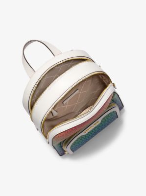 Jaycee Medium Rainbow Signature Logo Backpack