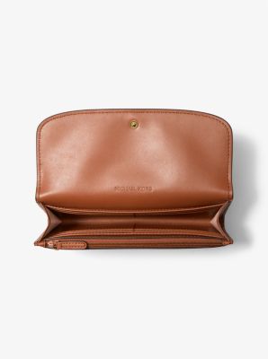 長財布 MICHAEL KORS Hamilton Large Leather Continental Wallet Jet Set Travel Large Signature Logo Continental Wallet