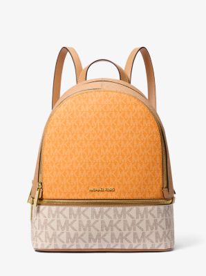 Sac à dos Rhea de taille moyenne à blocs de couleurs et à logo Signature