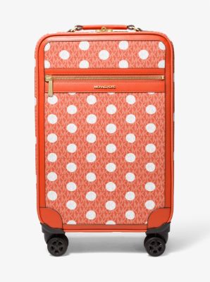 Petite valise à pois à logo Signature