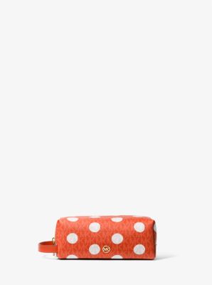 Trousse de toilette Jet Set à pois et à logo Signature