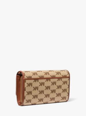 Jet Set Large Logo Jacquard Crossbody Bag image number 2