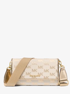 Jet Set Large Metallic Logo Jacquard Crossbody Bag image number 0