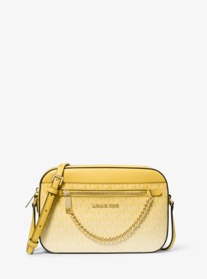 Bolso cruzado Jet Set grande ombré con logotipo de la marca